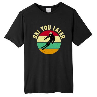 Ski You Later Funny Skiing Tall Fusion ChromaSoft Performance T-Shirt