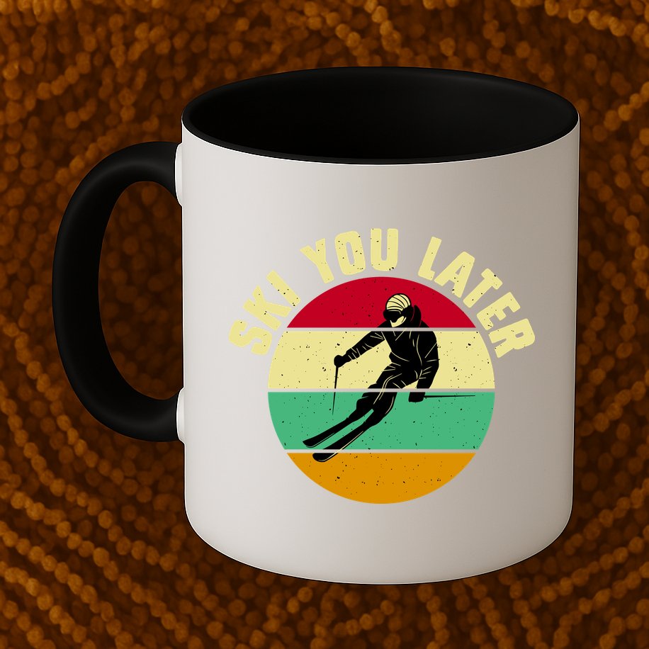 Ski You Later Funny Skiing Mug