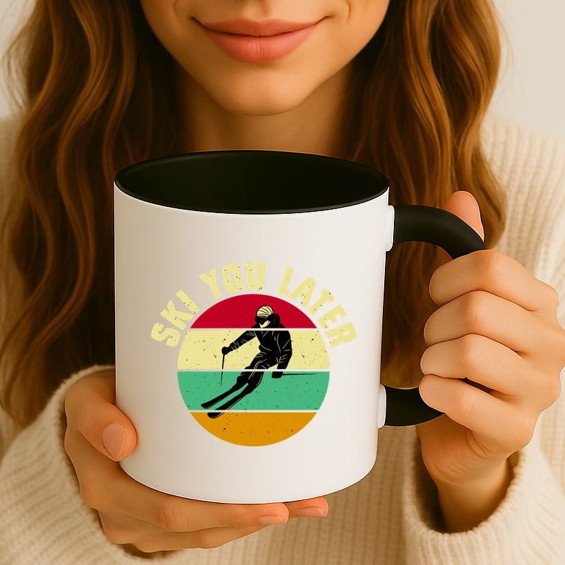 Ski You Later Funny Skiing Mug