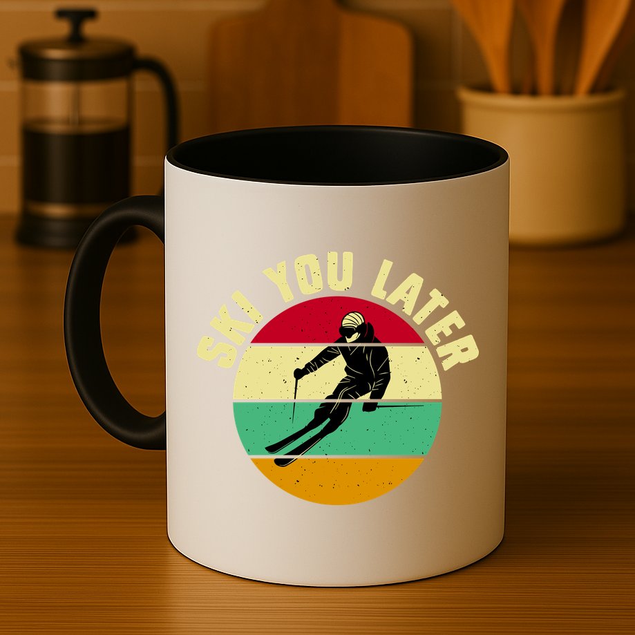 Ski You Later Funny Skiing Mug