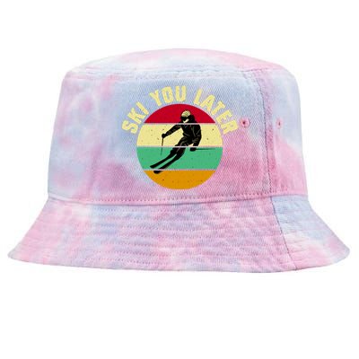 Ski You Later Funny Skiing Tie-Dyed Bucket Hat