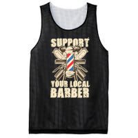 Support Your Local Barber Hairstylist Funny Gift Mesh Reversible Basketball Jersey Tank