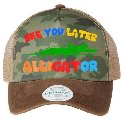 See You Later Alligator Crocodile Gator Funny Legacy Tie Dye Trucker Hat