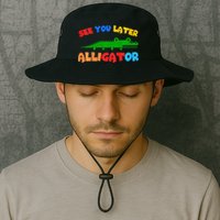 See You Later Alligator Crocodile Gator Funny Bucket Hat
