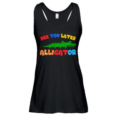 See You Later Alligator Crocodile Gator Funny Ladies Essential Flowy Tank