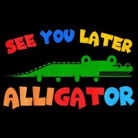 See You Later Alligator Crocodile Gator Funny 16 in Basic Backpack