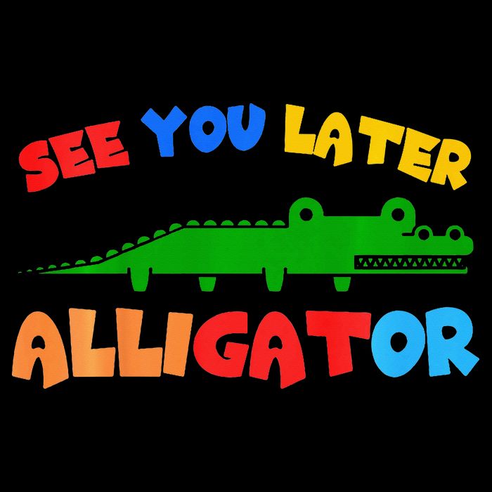 See You Later Alligator Crocodile Gator Funny 16 in Basic Backpack
