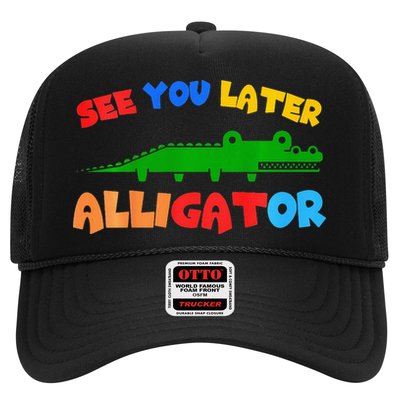 See You Later Alligator Crocodile Gator Funny Trucker Hat