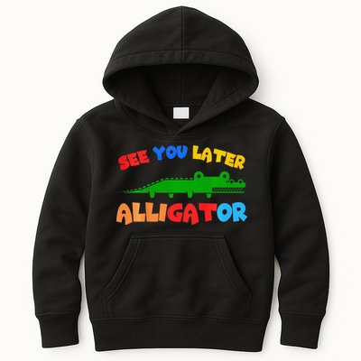 See You Later Alligator Crocodile Gator Funny Kids Hoodie