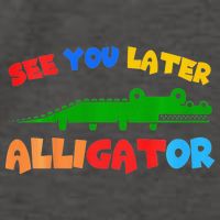 See You Later Alligator Crocodile Gator Funny Vector Backpack