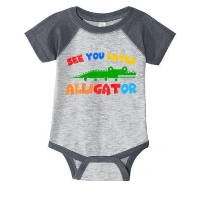 See You Later Alligator Crocodile Gator Funny Infant Baby Jersey Bodysuit