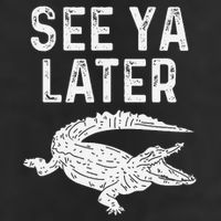 See Ya Later Alligator Funny Animal Pun Crocodile Adult Drive Performance Visor