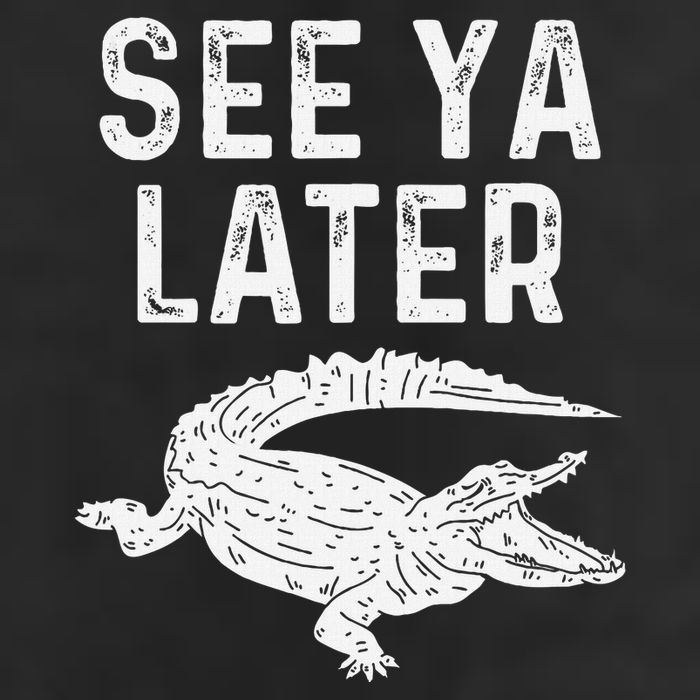 See Ya Later Alligator Funny Animal Pun Crocodile Adult Drive Performance Visor