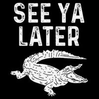 See Ya Later Alligator Funny Animal Pun Crocodile Wool Snapback Cap