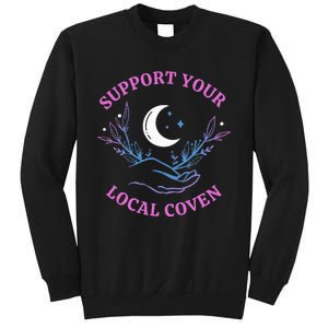 Support Your Local Coven Witches Halloween Witch Sweatshirt