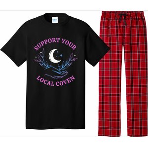 Support Your Local Coven Witches Halloween Witch Pajama Set