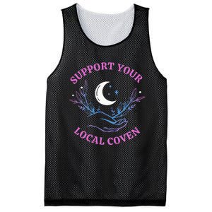 Support Your Local Coven Witches Halloween Witch Mesh Reversible Basketball Jersey Tank