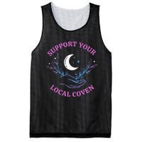 Support Your Local Coven Witches Halloween Witch Mesh Reversible Basketball Jersey Tank