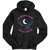 Support Your Local Coven Witches Halloween Witch Tie Dye Hoodie