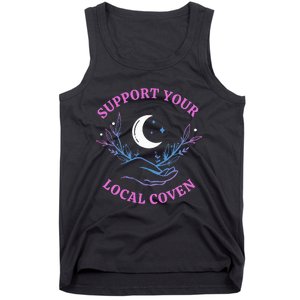 Support Your Local Coven Witches Halloween Witch Tank Top