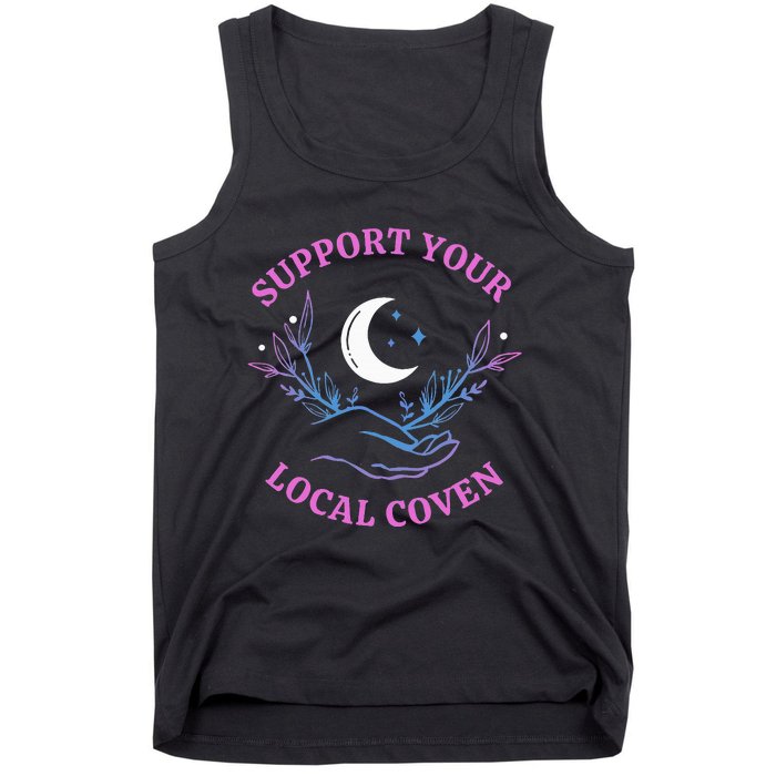 Support Your Local Coven Witches Halloween Witch Tank Top