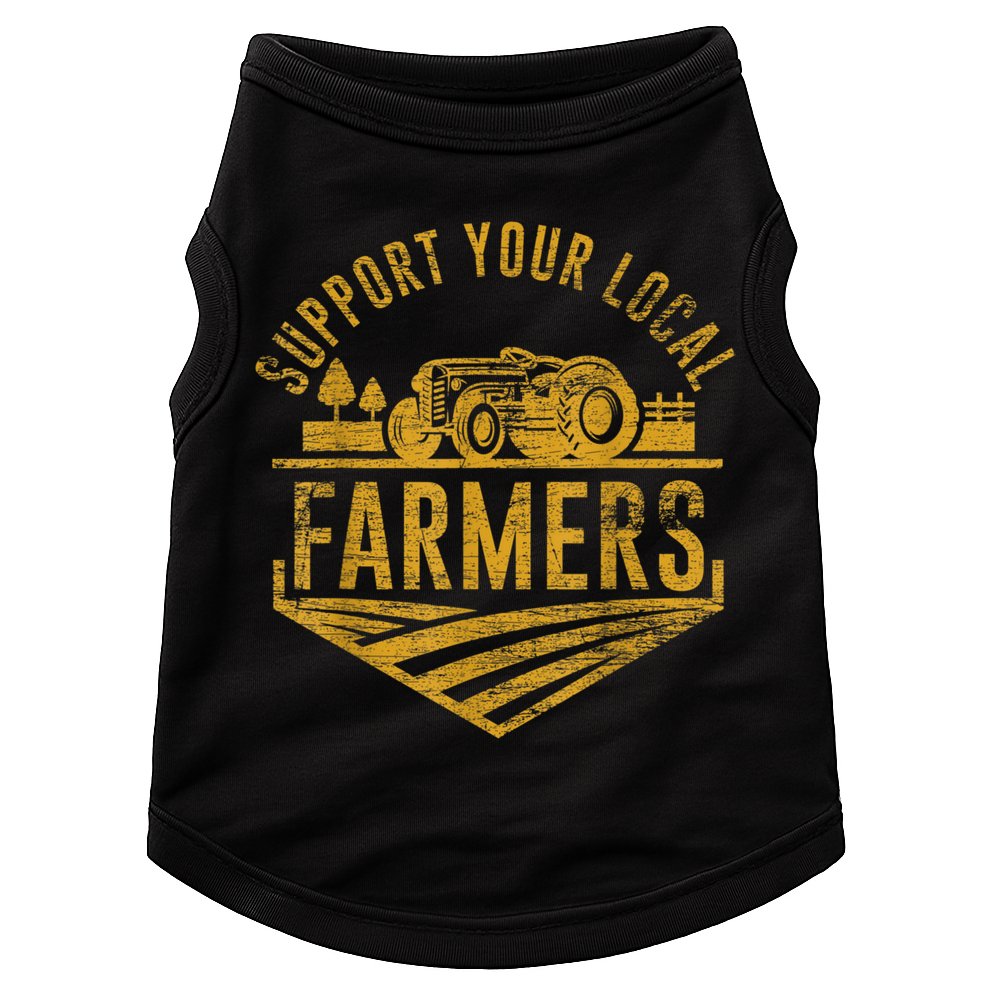 Support Your Local Farmers Doggie Tank