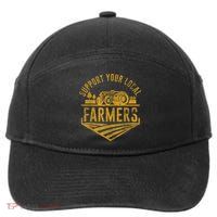 Support Your Local Farmers 7-Panel Snapback Hat