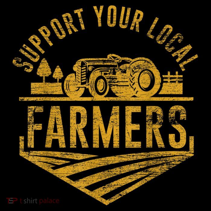 Support Your Local Farmers 7-Panel Snapback Hat