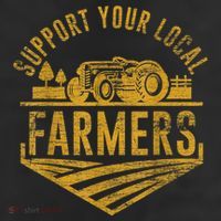 Support Your Local Farmers Adult Drive Performance Visor