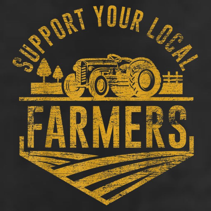 Support Your Local Farmers Golf Towel