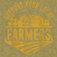 Support Your Local Farmers Garment-Dyed Women's Muscle Tee