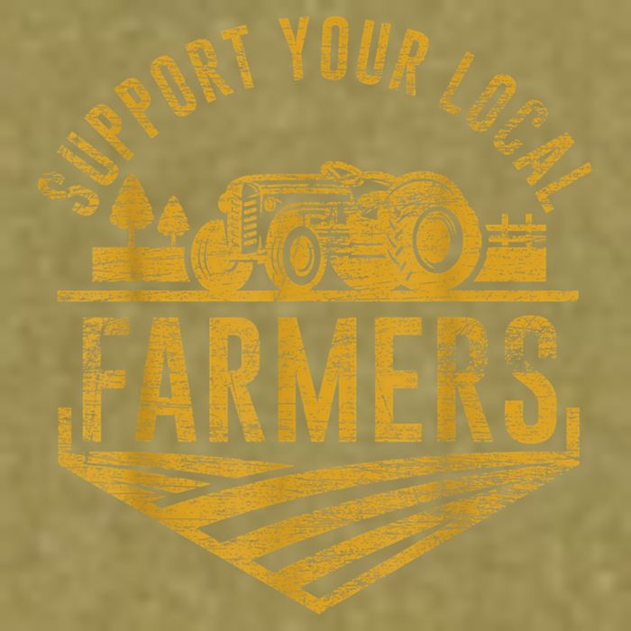 Support Your Local Farmers Garment-Dyed Women's Muscle Tee