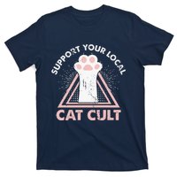 Support Your Local Cat Cult Funny Gothic Kitten T-Shirt