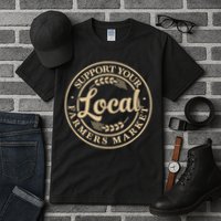 Support Your Local Farmers Market Tall T-Shirt