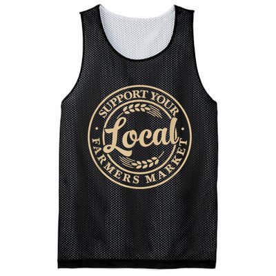 Support Your Local Farmers Market Mesh Reversible Basketball Jersey Tank