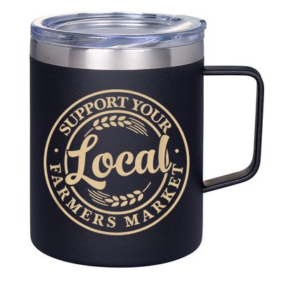 Support Your Local Farmers Market 12oz Stainless Steel Coffee Mug