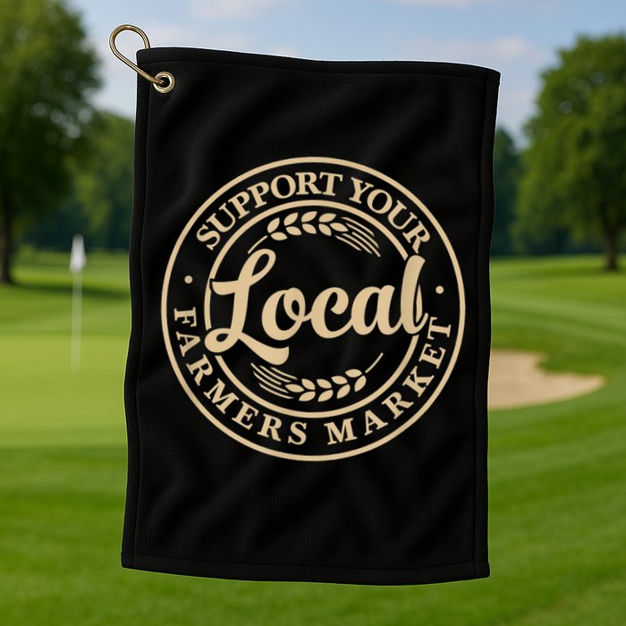 Support Your Local Farmers Market Golf Towel