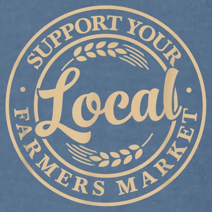 Support Your Local Farmers Market Garment-Dyed Sweatshirt