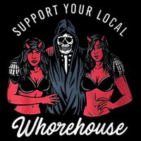 Support Your Local Whorehouse Funny 16 in Basic Backpack