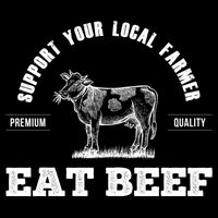 Support Your Local Farmer Cool Gift Eat Beef Farm Farming Gift Great Gift Backpack