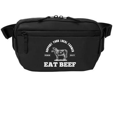 Support Your Local Farmer Cool Gift Eat Beef Farm Farming Gift Great Gift Crossbody Pack