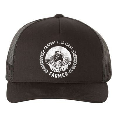 Support Your Local Farmer Gift Yupoong Adult 5-Panel Trucker Hat