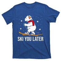 Ski You Later Skiing Bear Winter Vacation Christmas Ski Gift T-Shirt