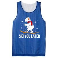 Ski You Later Skiing Bear Winter Vacation Christmas Ski Gift Mesh Reversible Basketball Jersey Tank