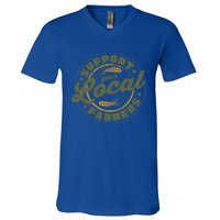 Support Your Local Farmers Great Gift Farming Rancher Farmer Great Gift V-Neck T-Shirt