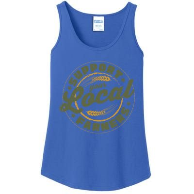 Support Your Local Farmers Great Gift Farming Rancher Farmer Great Gift Ladies Essential Tank