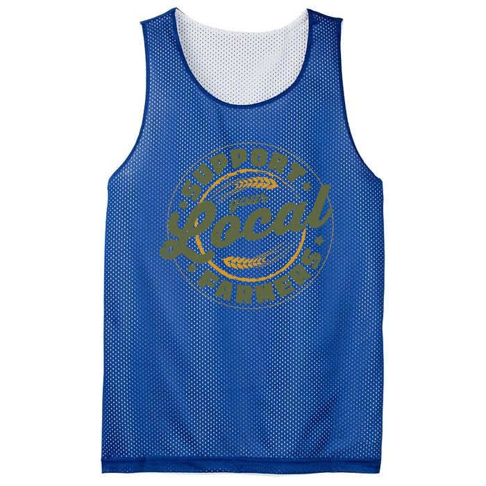 Support Your Local Farmers Great Gift Farming Rancher Farmer Great Gift Mesh Reversible Basketball Jersey Tank