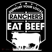Support Your Local Ranchers Eat Beef Proud Farmer Present Gift Sustainable Bucket Hat
