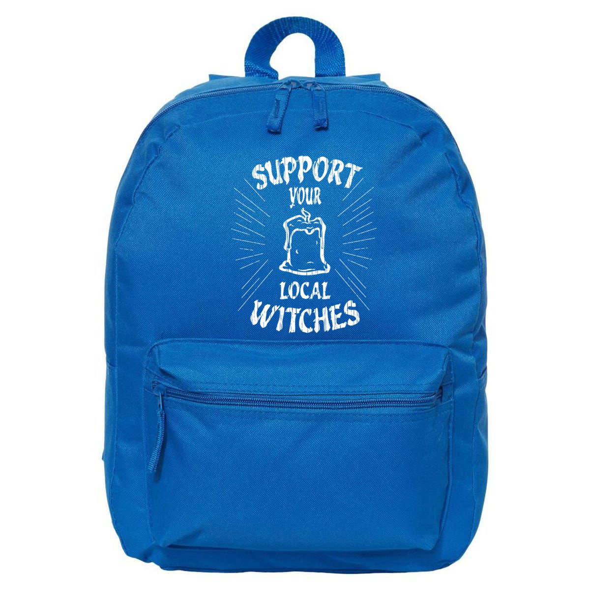 Support Your Local Witches Cute Halloween Funny Witchy Gift Great Gift 16 in Basic Backpack