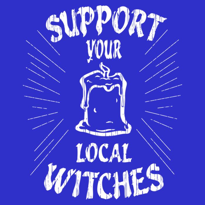 Support Your Local Witches Cute Halloween Funny Witchy Gift Great Gift 16 in Basic Backpack